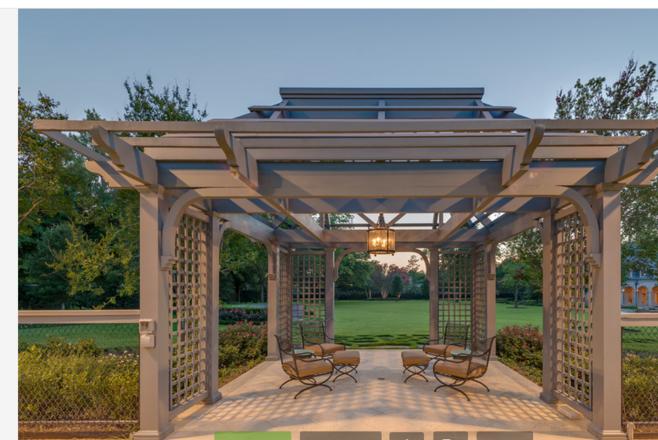 公园休闲廊架